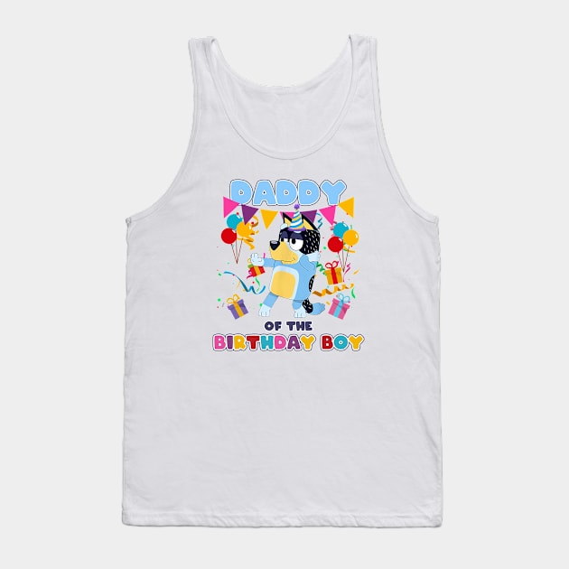 Bluey and Bingo dady happy birthday Tank Top by Justine Nolanz